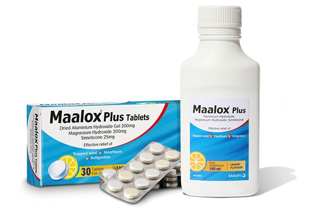 maalox plus available for upset