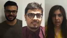 Left to right: Deep Patel, Jugraaj Sangha, and Laila Ahmad Left to right: Deep Patel, Jugraaj Sangha, and Laila Ahmad